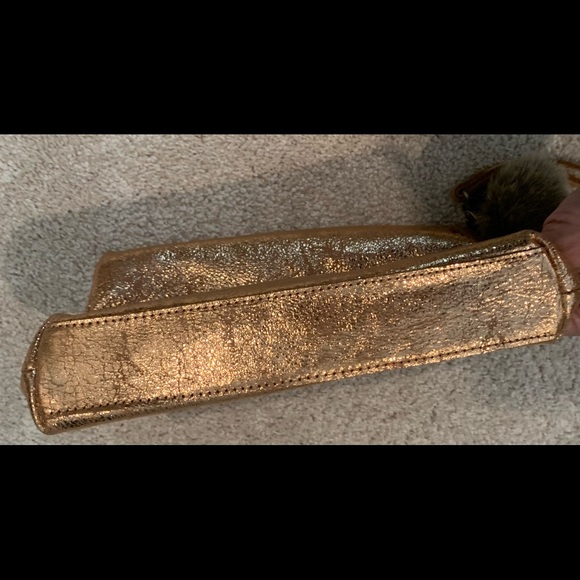 Anthropologie Miss Albright clutch with Pom Pom and magnetic snap closure. NWT - Picture 8 of 9